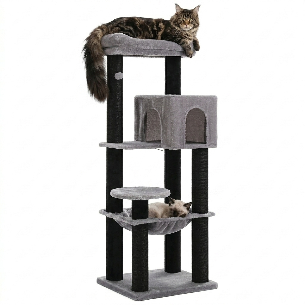Grand arbre à chat xxl 180cm pour Maine Coon - griffoir sisal solide