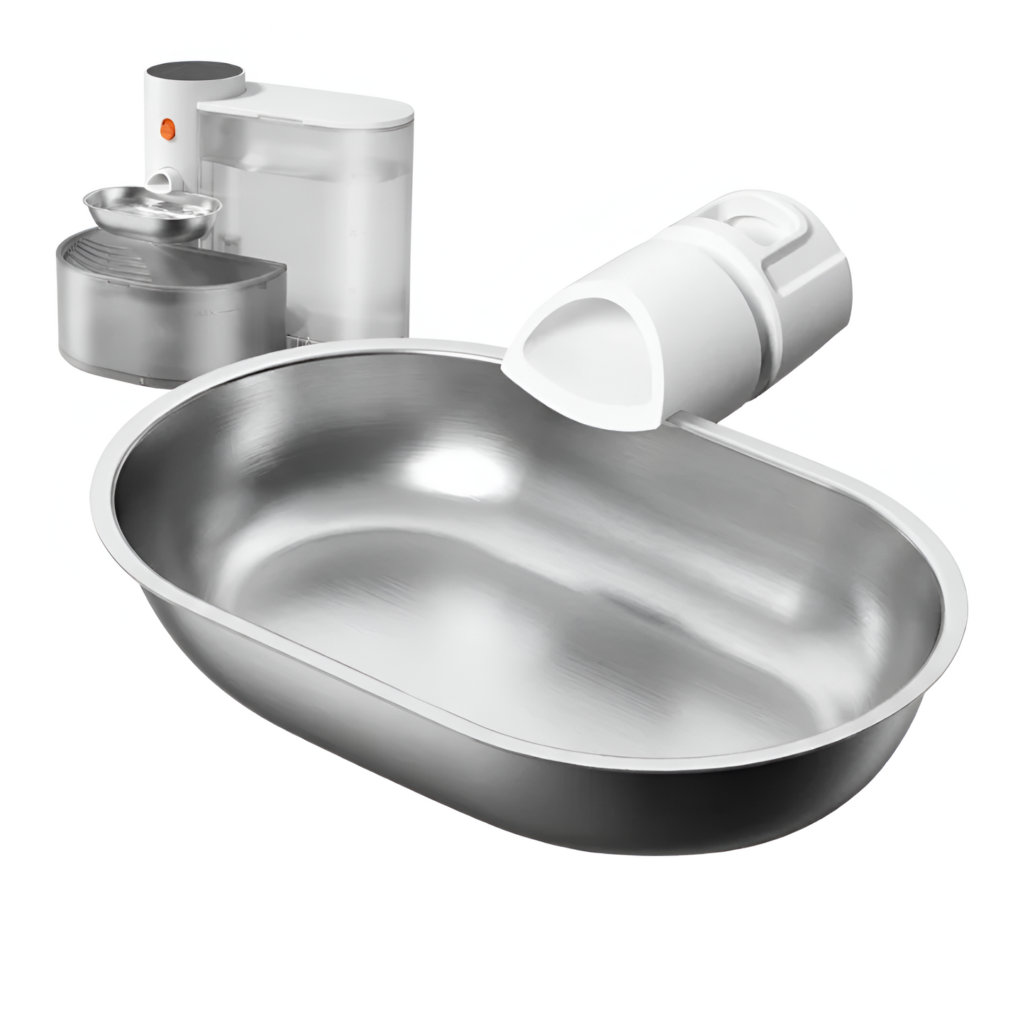Bol en inox qualité supérieure V2 de la fontaine à eau pour chat, sans BPA, hygiénique et résistant, eau fraîche versée directement dans le bol