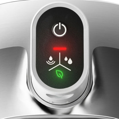fontaine à eau pour chat sans fil 4L inox, panneau commande 3 modes flux, capteur mouvement LED rouge vert, distributeur eau chat, catedo
