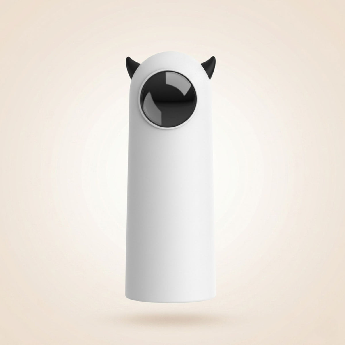 Laser automatique pour chat blanc au design moderne, jouet interactif intelligent favorisant l’activité, la stimulation mentale et le jeu des chats d’intérieur Catedo