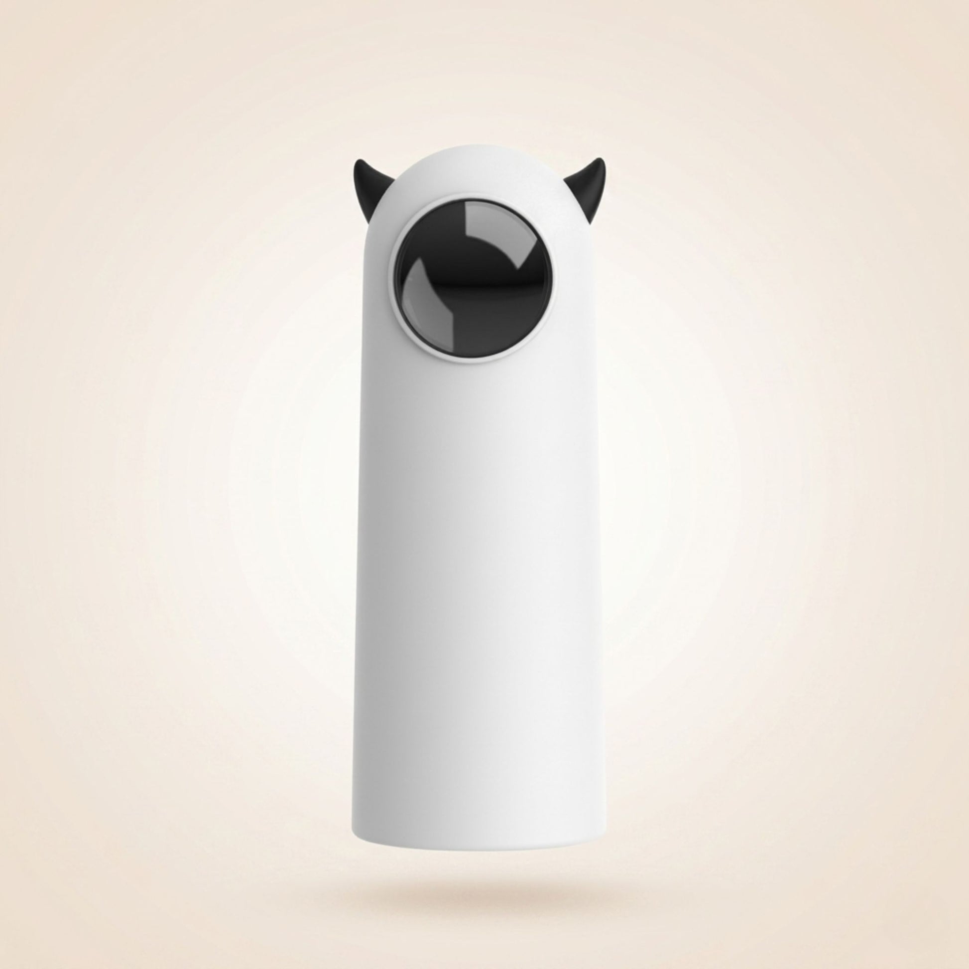 Laser automatique pour chat blanc au design moderne, jouet interactif intelligent favorisant l’activité, la stimulation mentale et le jeu des chats d’intérieur Catedo