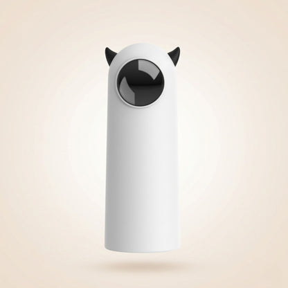 Laser automatique pour chat blanc au design moderne, jouet interactif intelligent favorisant l’activité, la stimulation mentale et le jeu des chats d’intérieur Catedo