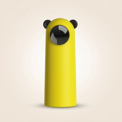 Laser automatique pour chat jaune au design moderne, jouet interactif intelligent stimulant l’instinct de chasse, l’activité physique et le divertissement des chats Catedo
