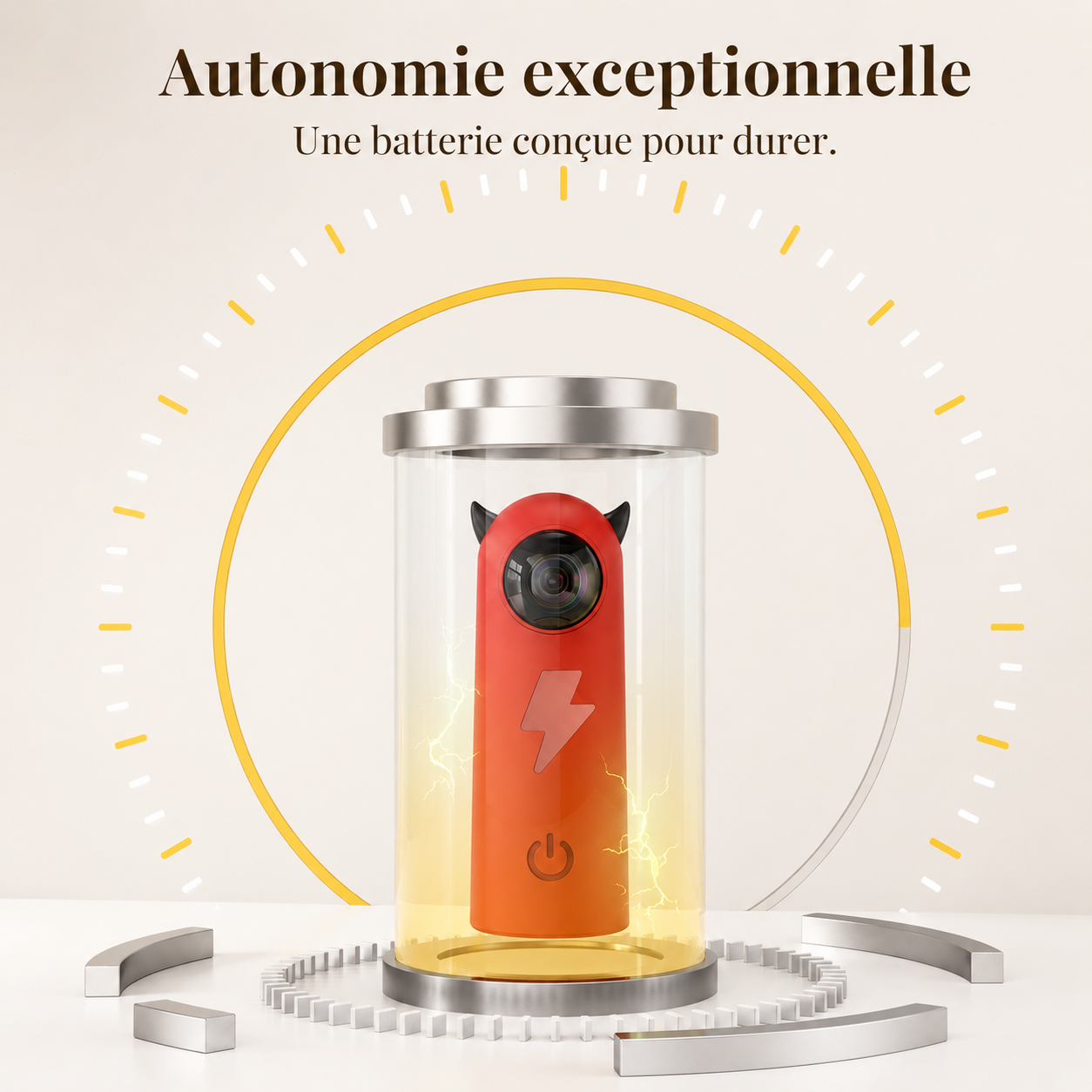 Laser pour chat à faible consommation d’énergie avec batterie longue durée, jouet interactif automatique conçu pour des heures de stimulation et de jeu Catedo