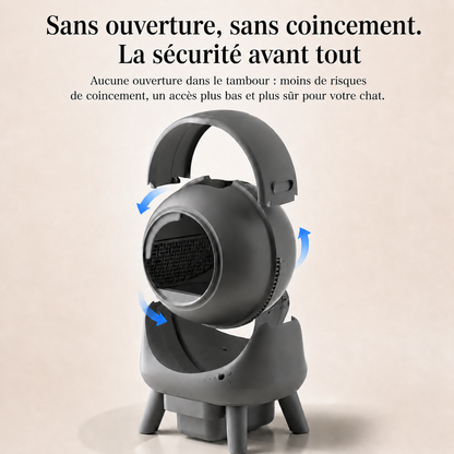 Litière automatique pour chat avec système de sécurité anti-coincement, accès sécurisé, détection intelligente et protection renforcée pour chats adultes et chatons Catedo